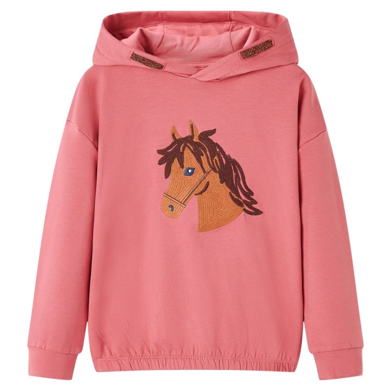 Kinder-Kapuzenpullover Altrosa 140 Kinder-Kapuzenpullover Altrosa 140