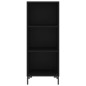 vidaXL Highboard Schwarz 34,5x34x180 cm Holzwerkstoff vidaXL Highboard Schwarz 34,5x34x180 cm Holzwerkstoff