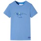 Kinder-T-Shirt Mittelblau 116 Kinder-T-Shirt Mittelblau 116