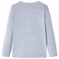 Kinder-Langarmshirt Grau Melange 104 Kinder-Langarmshirt Grau Melange 104