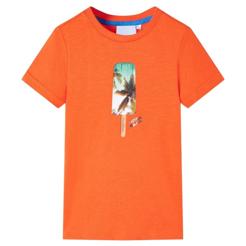 Kinder-T-Shirt Dunkelorange 128 Kinder-T-Shirt Dunkelorange 128