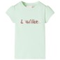 Kinder-T-Shirt mit Flügelärmeln Zartgrün 128 Kinder-T-Shirt mit Flügelärmeln Zartgrün 128