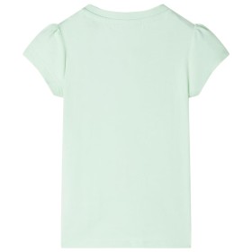 Kinder-T-Shirt mit Flügelärmeln Zartgrün 104