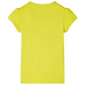 Kinder-T-Shirt mit Flügelärmeln Knallgelb 92