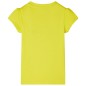 Kinder-T-Shirt mit Flügelärmeln Knallgelb 92 Kinder-T-Shirt mit Flügelärmeln Knallgelb 92