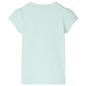 Kinder-T-Shirt mit Flügelärmeln Helles Minzgrün 116 Kinder-T-Shirt mit Flügelärmeln Helles Minzgrün 116