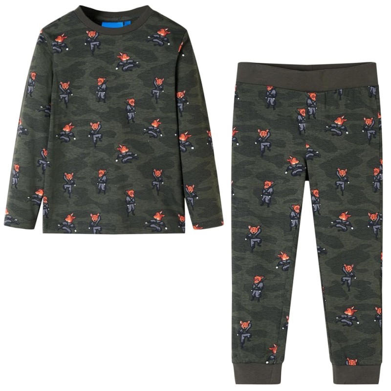 Kinderpyjama mit Langen Ärmeln Khaki 104 Kinderpyjama mit Langen Ärmeln Khaki 104