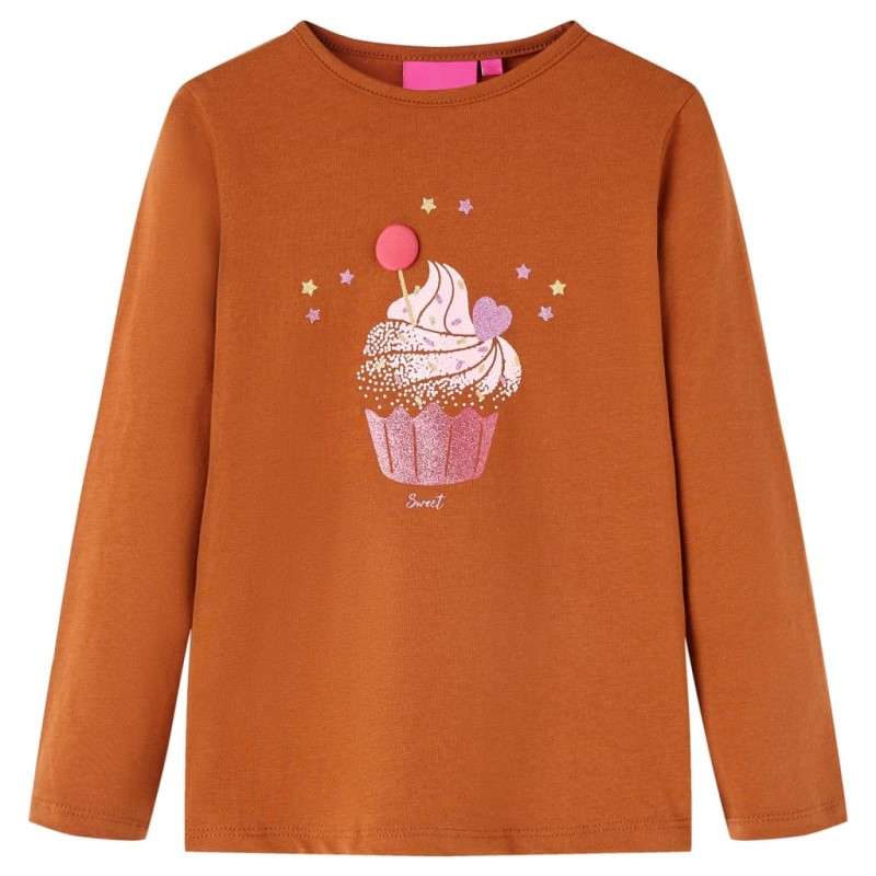Kinder-Langarmshirt Cognac 104 Kinder-Langarmshirt Cognac 104