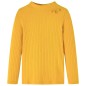 Kinder-Langarmshirt Rippstrick Dunkelocker 128