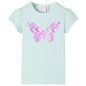 Kinder-T-Shirt mit Flügelärmeln Helles Minzgrün 92 Kinder-T-Shirt mit Flügelärmeln Helles Minzgrün 92