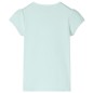 Kinder-T-Shirt mit Flügelärmeln Helles Minzgrün 92 Kinder-T-Shirt mit Flügelärmeln Helles Minzgrün 92