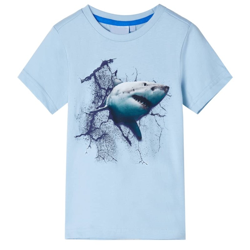 Kinder-T-Shirt Hellblau 128 Kinder-T-Shirt Hellblau 128