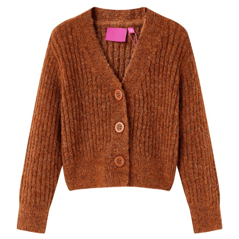 Kinder-Strickjacke Cognac 104 Kinder-Strickjacke Cognac 104