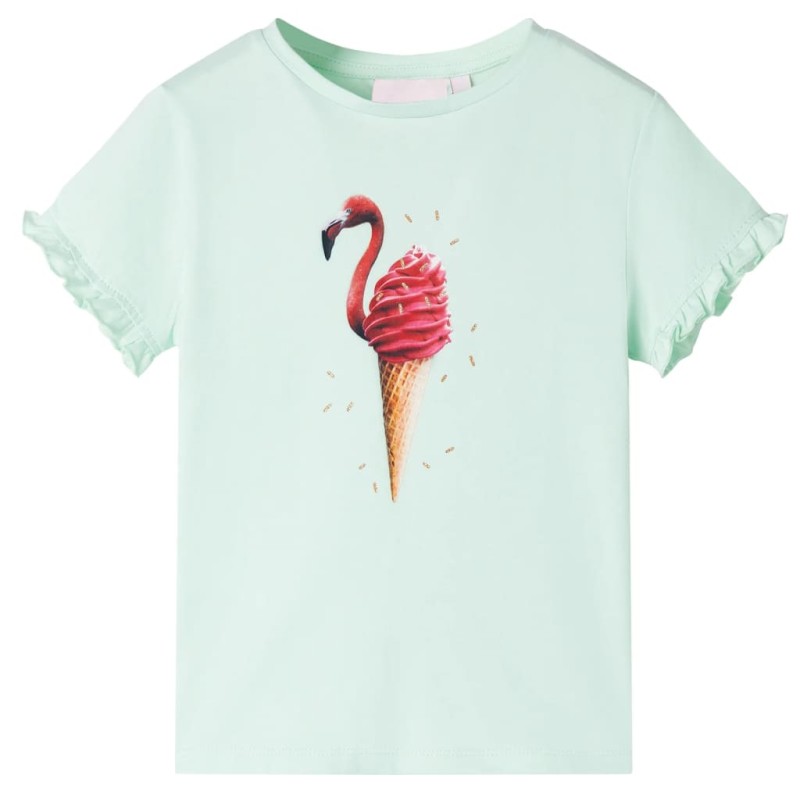 Kinder-T-Shirt Helles Minzgrün 140 Kinder-T-Shirt Helles Minzgrün 140