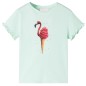 Kinder-T-Shirt Helles Minzgrün 140 Kinder-T-Shirt Helles Minzgrün 140