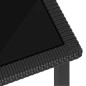 5-tlg. Garten-Essgruppe Poly Rattan Schwarz 5-tlg. Garten-Essgruppe Poly Rattan Schwarz