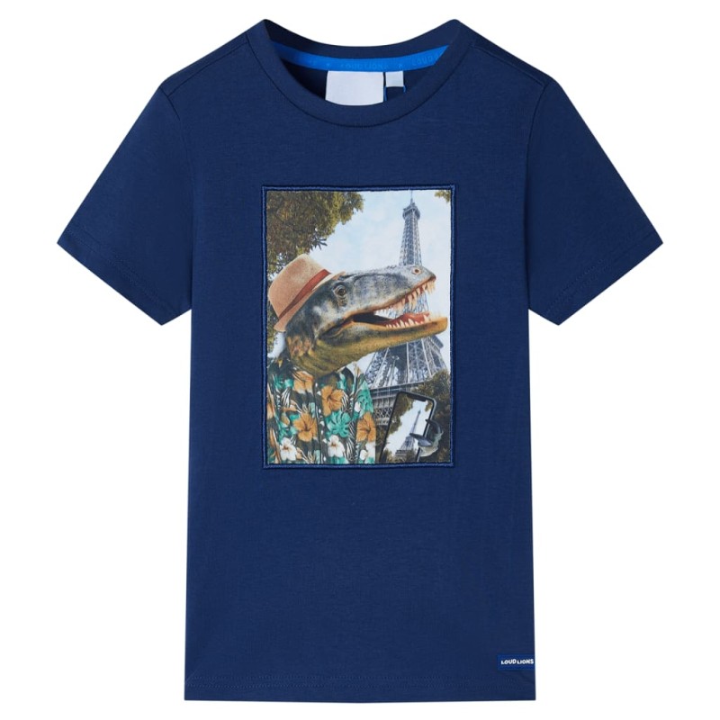 Kinder-T-Shirt Dunkelblau 104 Kinder-T-Shirt Dunkelblau 104