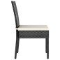 5-tlg. Garten-Essgruppe Poly Rattan Schwarz 5-tlg. Garten-Essgruppe Poly Rattan Schwarz