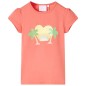 Kinder-T-Shirt Korallenrosa 92 Kinder-T-Shirt Korallenrosa 92