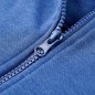 Kinder-Kapuzenpullover mit Reißverschluss Blau Melange 116 Kinder-Kapuzenpullover mit Reißverschluss Blau Melange 116
