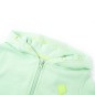 Kinder-Kapuzenpullover mit Reißverschluss Hellgrün 140 Kinder-Kapuzenpullover mit Reißverschluss Hellgrün 140