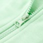 Kinder-Kapuzenpullover mit Reißverschluss Hellgrün 140 Kinder-Kapuzenpullover mit Reißverschluss Hellgrün 140