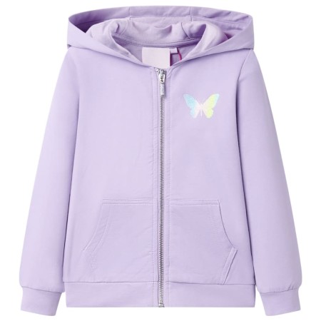 Kinder-Kapuzenpullover Lila 140