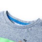 Kinder-Kurzarmshirt Blau Melange 92 Kinder-Kurzarmshirt Blau Melange 92