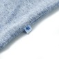 Kinder-Kurzarmshirt Blau Melange 92 Kinder-Kurzarmshirt Blau Melange 92