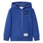 Kinder-Kapuzenpullover mit Reißverschluss Dunkelblau Melange 116 Kinder-Kapuzenpullover mit Reißverschluss Dunkelblau Melange 116