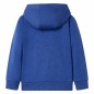 Kinder-Kapuzenpullover mit Reißverschluss Dunkelblau Melange 116 Kinder-Kapuzenpullover mit Reißverschluss Dunkelblau Melange 116