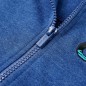 Kinder-Kapuzenpullover mit Reißverschluss Dunkelblau Melange 116 Kinder-Kapuzenpullover mit Reißverschluss Dunkelblau Melange 116