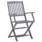 Klappbare Gartenstühle 6 Stk. mit Sitzkissen Massivholz Akazie Klappbare Gartenstühle 6 Stk. mit Sitzkissen Massivholz Akazie