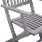 Klappbare Gartenstühle 6 Stk. mit Sitzkissen Massivholz Akazie Klappbare Gartenstühle 6 Stk. mit Sitzkissen Massivholz Akazie
