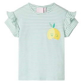 Kinder-T-Shirt Minzgrün 104