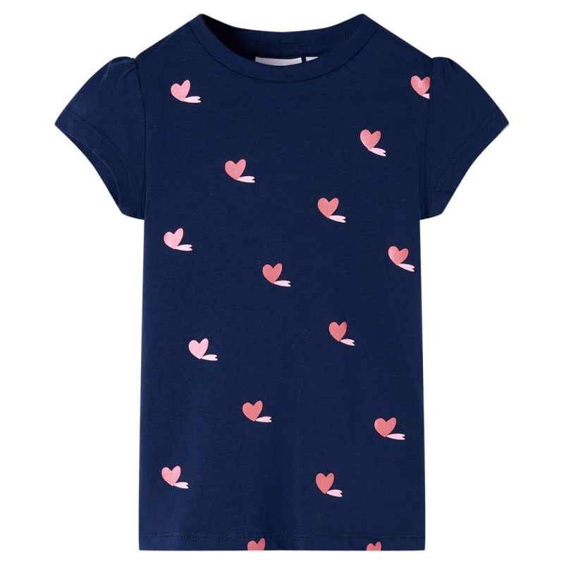 Kinder-T-Shirt Marineblau 128 Kinder-T-Shirt Marineblau 128