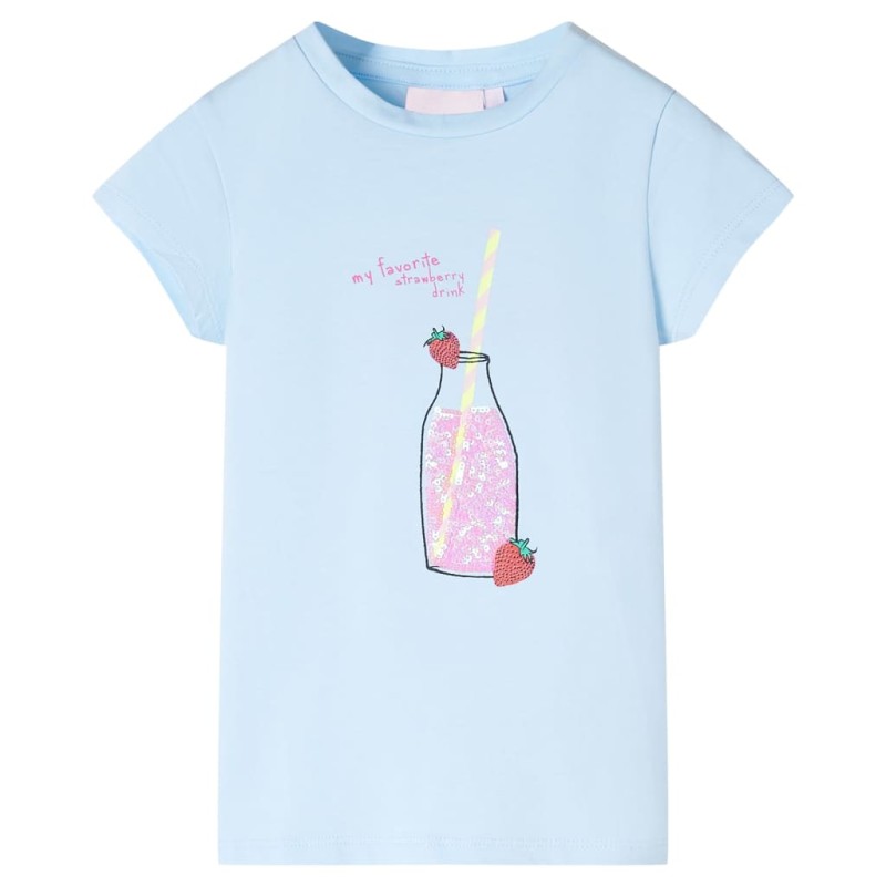 Kinder-T-Shirt Hellblau 140 Kinder-T-Shirt Hellblau 140