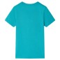 Kinder-Kurzarmshirt Dunkles Minzgrün 128 Kinder-Kurzarmshirt Dunkles Minzgrün 128