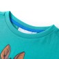 Kinder-Kurzarmshirt Dunkles Minzgrün 128 Kinder-Kurzarmshirt Dunkles Minzgrün 128