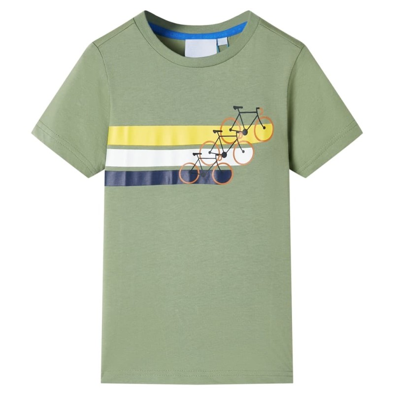 Kinder-Kurzarmshirt Hellkhaki 116 Kinder-Kurzarmshirt Hellkhaki 116