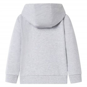 Kinder-Kapuzenpullover mit Reißverschluss Grau 116