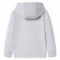 Kinder-Kapuzenpullover mit Reißverschluss Grau 116 Kinder-Kapuzenpullover mit Reißverschluss Grau 116