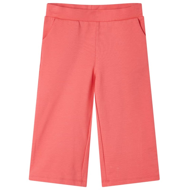 Kinderhose mit Weiten Beinen Korallenrosa 104 Kinderhose mit Weiten Beinen Korallenrosa 104