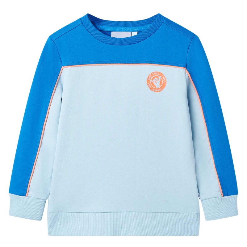 Kinder-Sweatshirt Knallblau und Hellblau 92 Kinder-Sweatshirt Knallblau und Hellblau 92