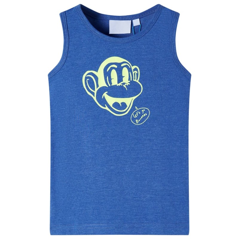 Kinder-Tanktop Blau Melange 92 Kinder-Tanktop Blau Melange 92