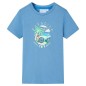 Kinder-T-Shirt Mittelblau 116 Kinder-T-Shirt Mittelblau 116