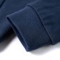 Kinder-Kapuzenpullover Marineblau Melange und Orange 104 Kinder-Kapuzenpullover Marineblau Melange und Orange 104