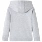 Kinder-Kapuzenpullover Grau Melange und Orange 128 Kinder-Kapuzenpullover Grau Melange und Orange 128