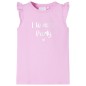 Kinder-T-Shirt mit Rüschenärmeln Lila 92 Kinder-T-Shirt mit Rüschenärmeln Lila 92