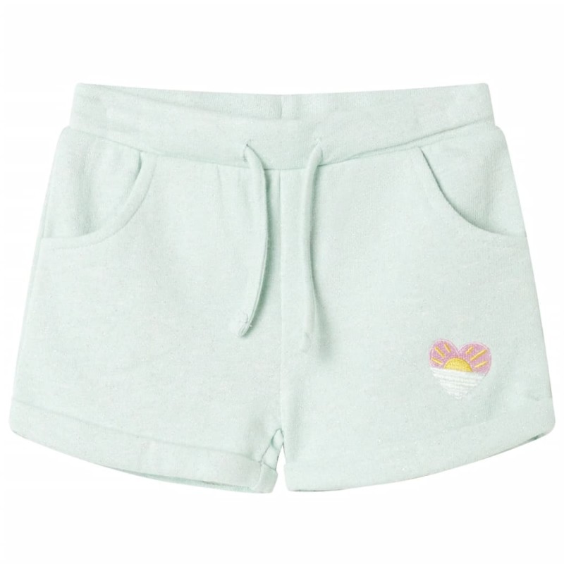 Kindershorts mit Kordelzug Helles Minzgrün 140 Kindershorts mit Kordelzug Helles Minzgrün 140